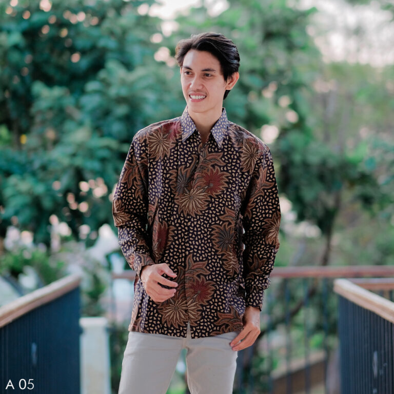 Kemeja Batik Katun Baturaden Lengan Panjang - Batik Kiyyara