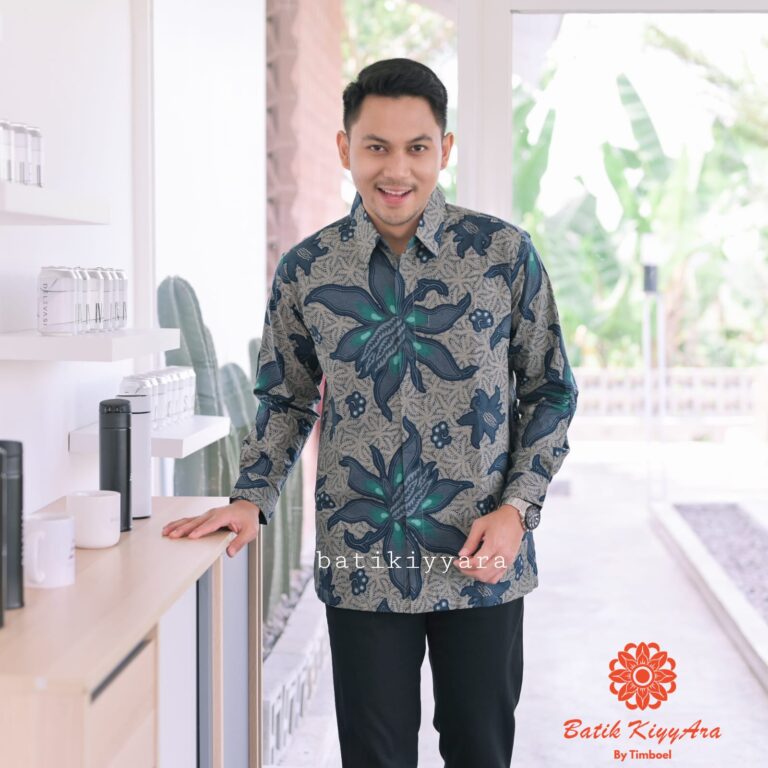 Kemeja batik pria lengan panjang katun baturaden - Batik Kiyyara